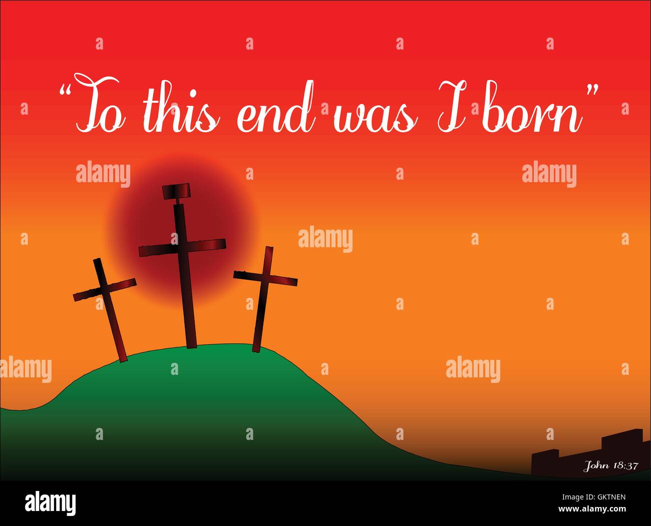 To This End Was I Born Stock Vector