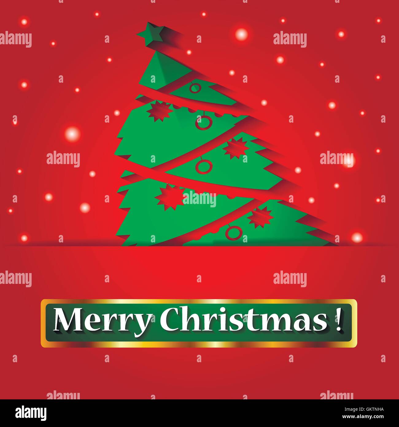 Christmas origami tree. Vector illustration Stock Vector Image & Art ...