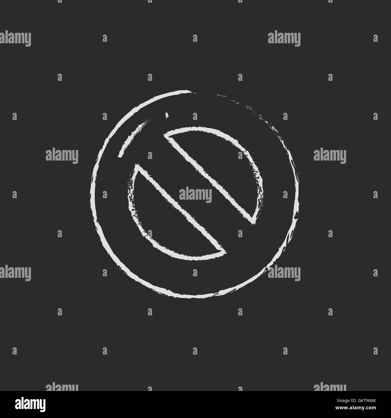 Not allowed sign drawn in chalk Stock Vector Image & Art Alamy
