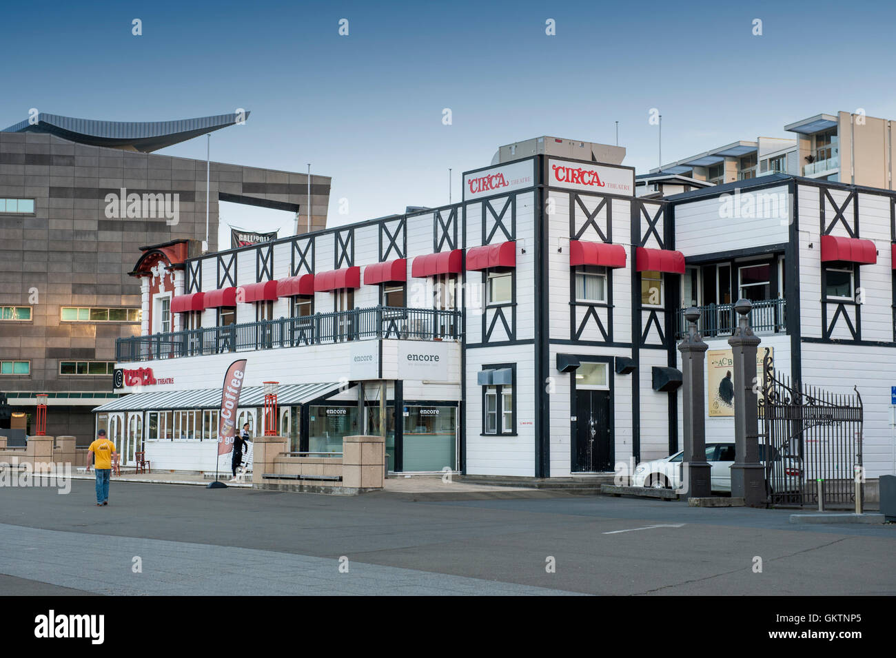 Wellington, New Zealand - March 3, 2016: Circa Theatre on Wellington waterfront, north island of New Zealand Stock Photo