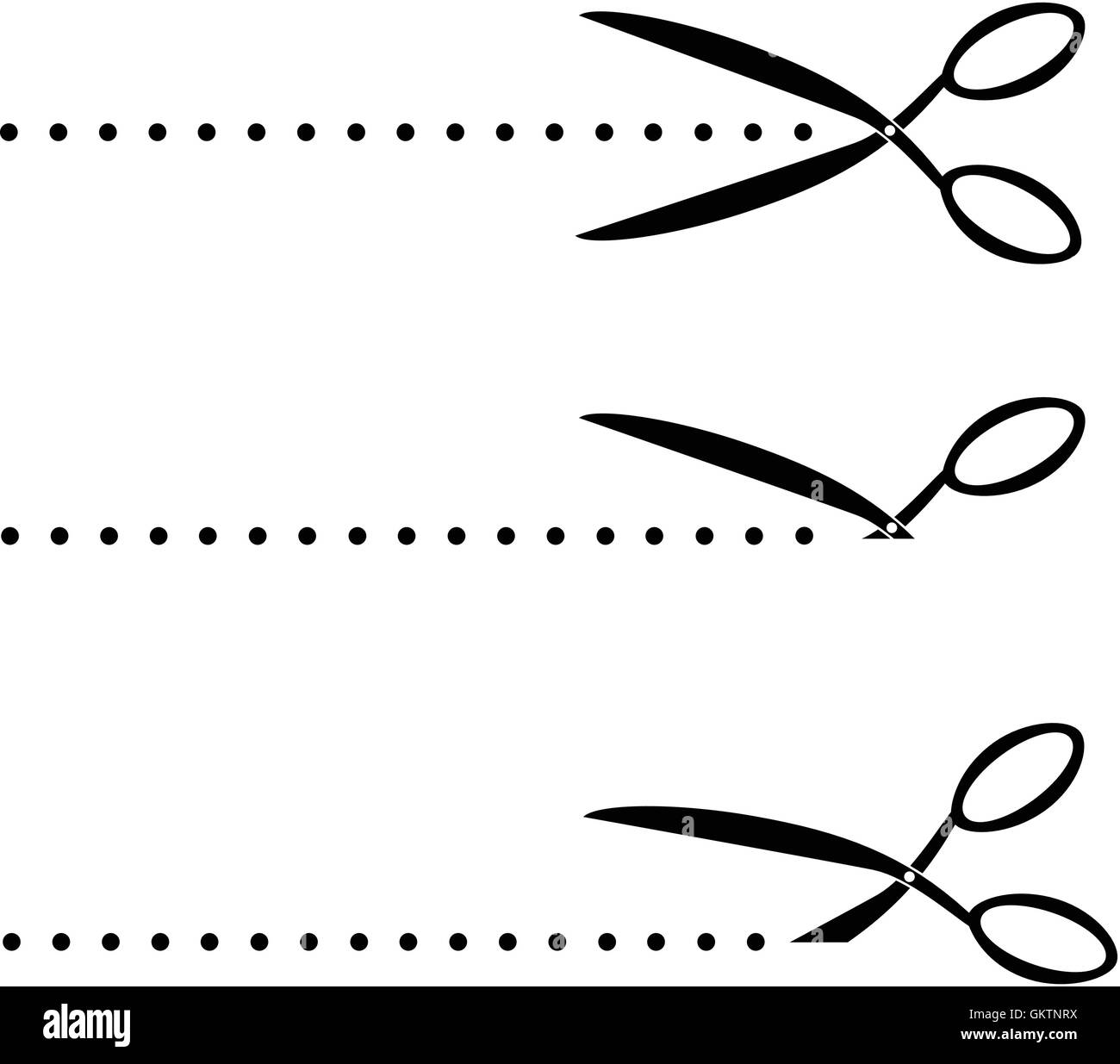 Stationery scissors icon simple Black and White Stock Photos & Images ...