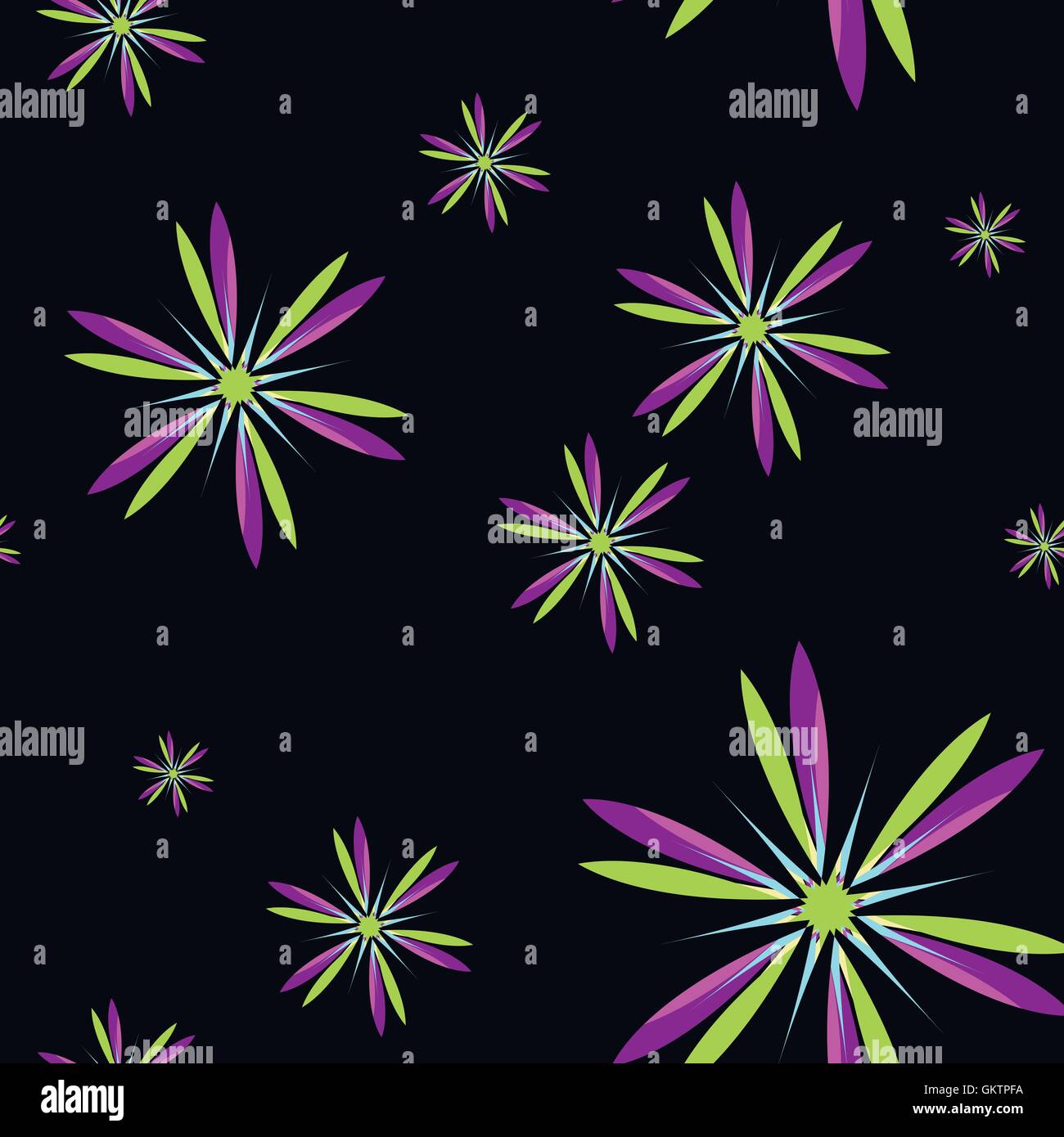 seamless pattern with colorful flowers Stock Vector Image & Art - Alamy