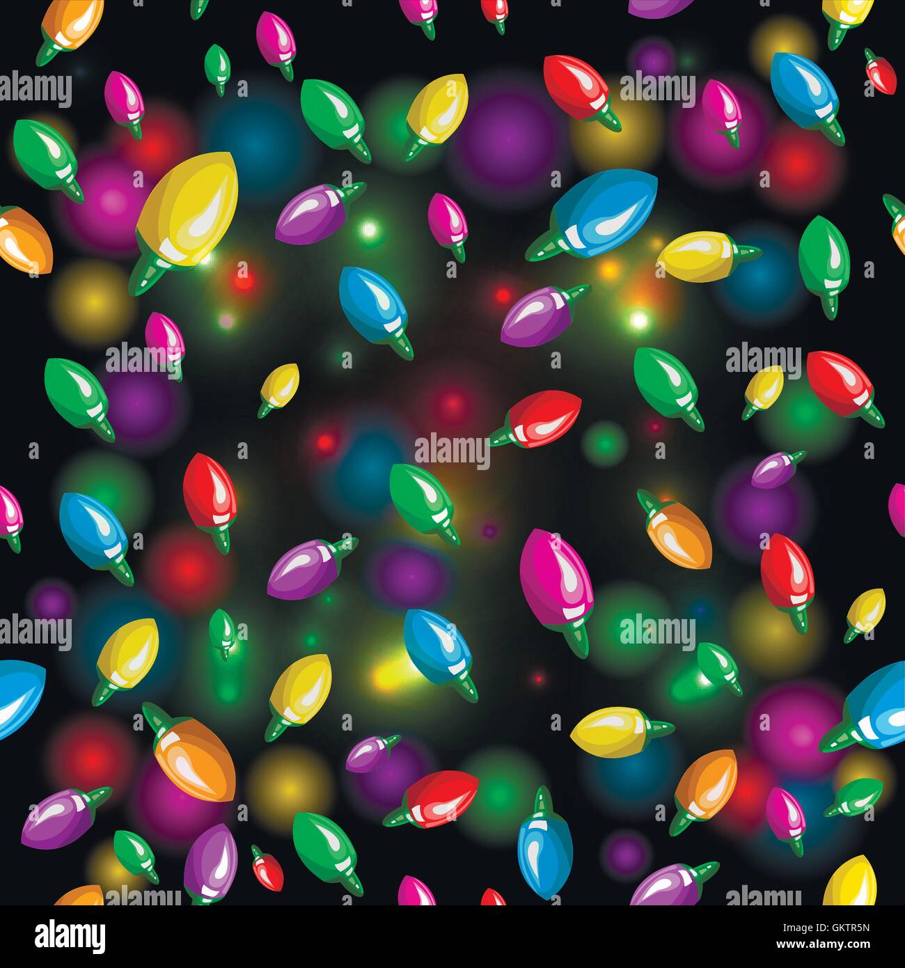 Vector Christmas background with garland Stock Vector Image & Art - Alamy