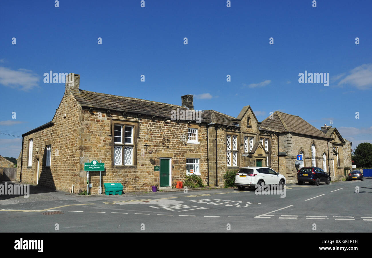 Masham CE (VA) Primary School (building exterior), Masham, North Yorkshire, England, UK Stock Photo