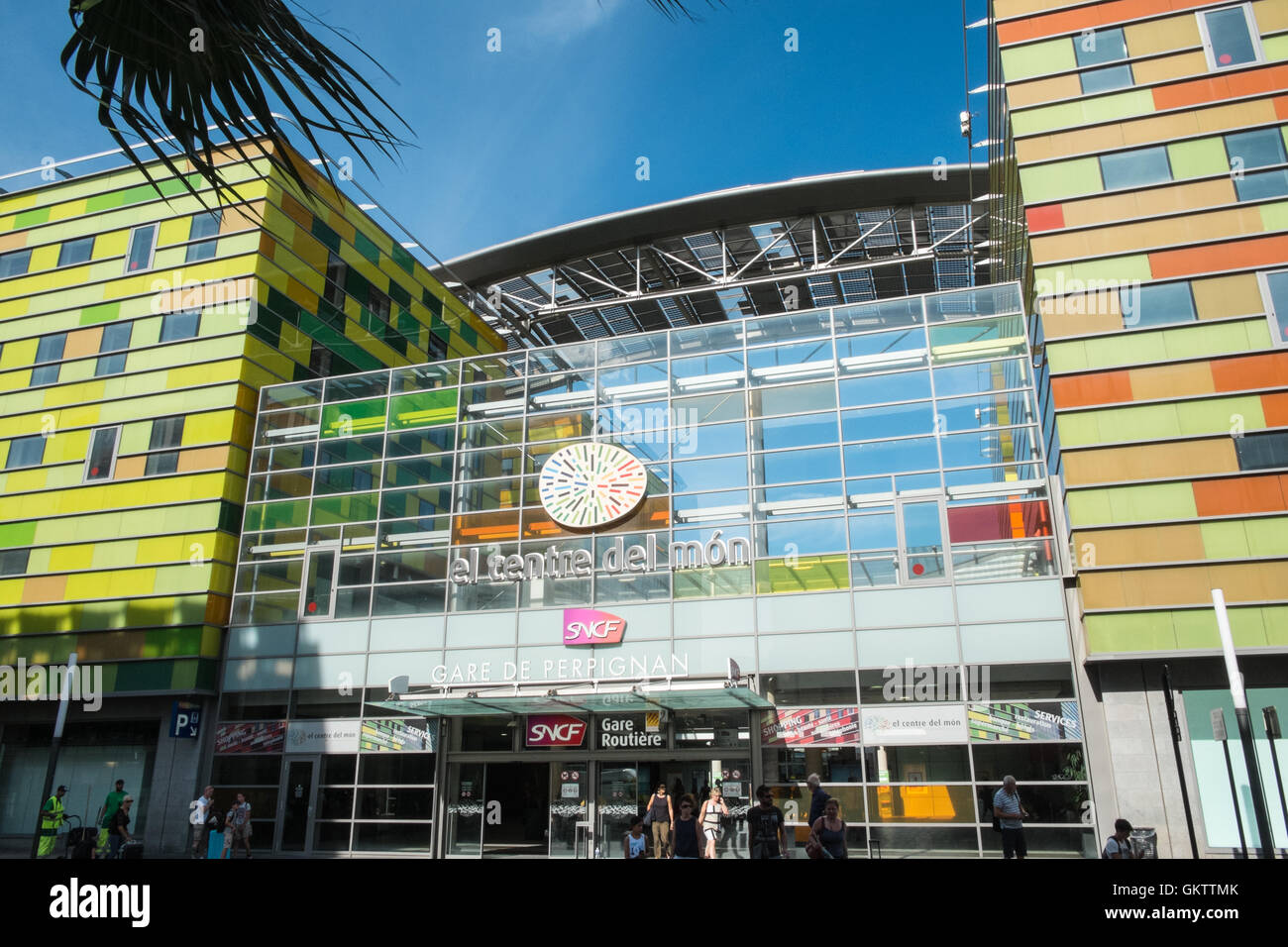 Perpignan Main Central train station, South of France.Named by painter