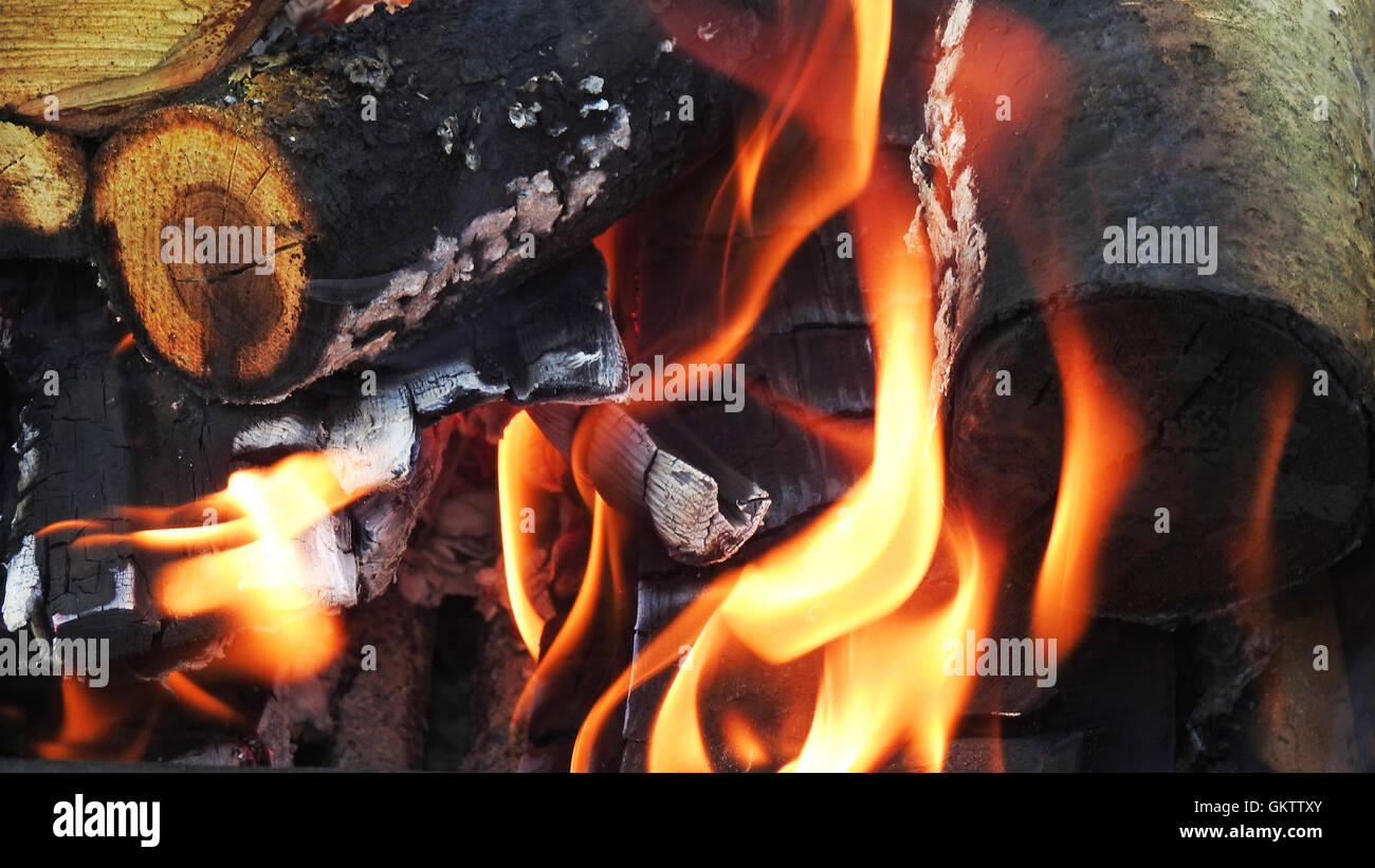 Open burning flame Stock Photo Alamy