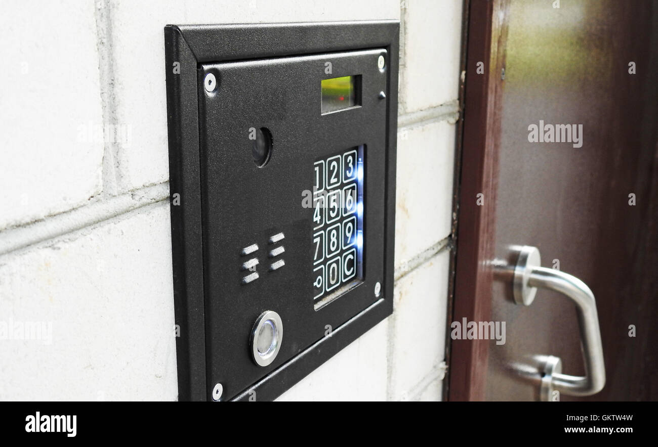 Electronic Keypad Security Door Lock Stock Photos & Electronic Keypad