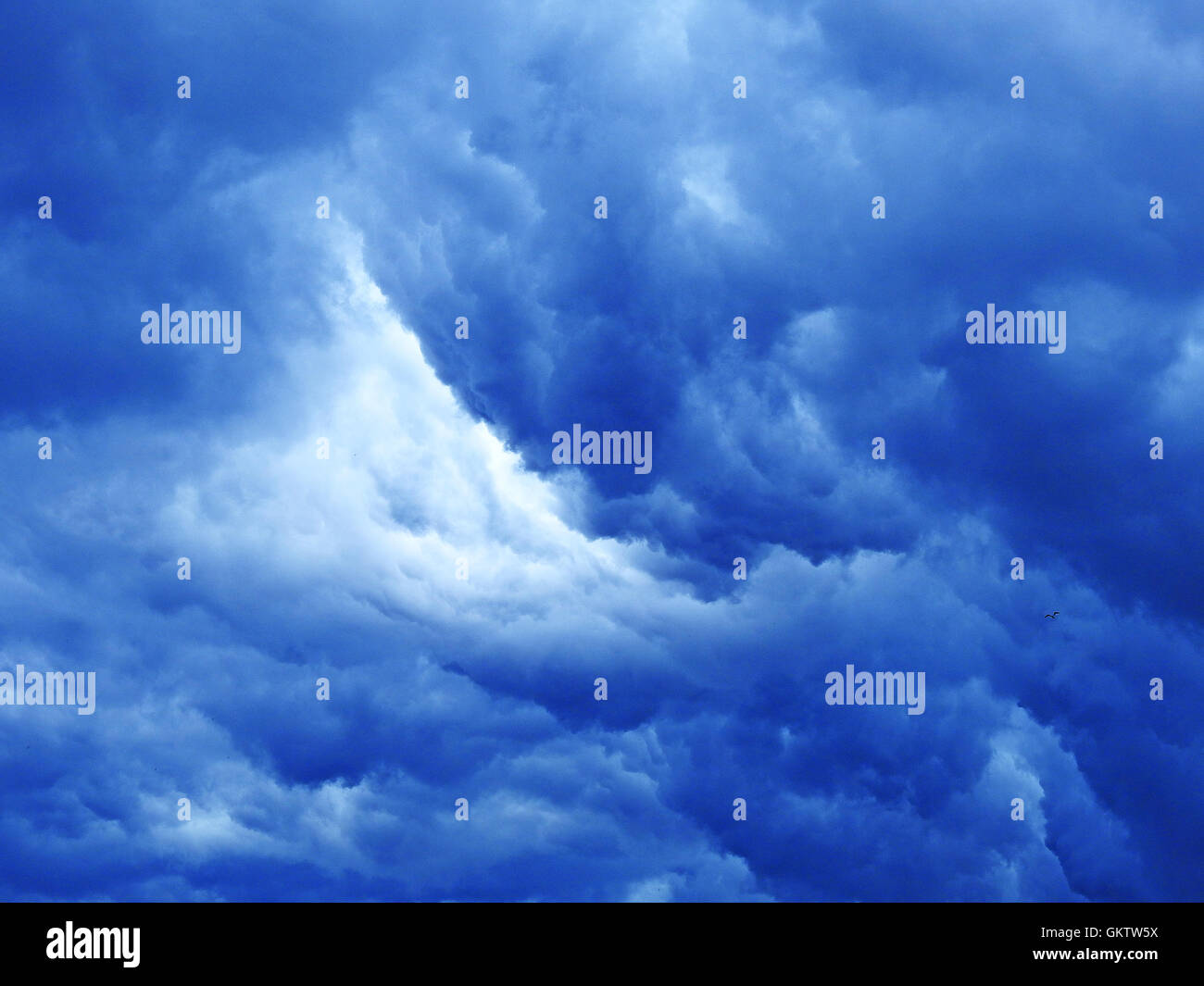 Massive dark blue clouds Stock Photo Alamy