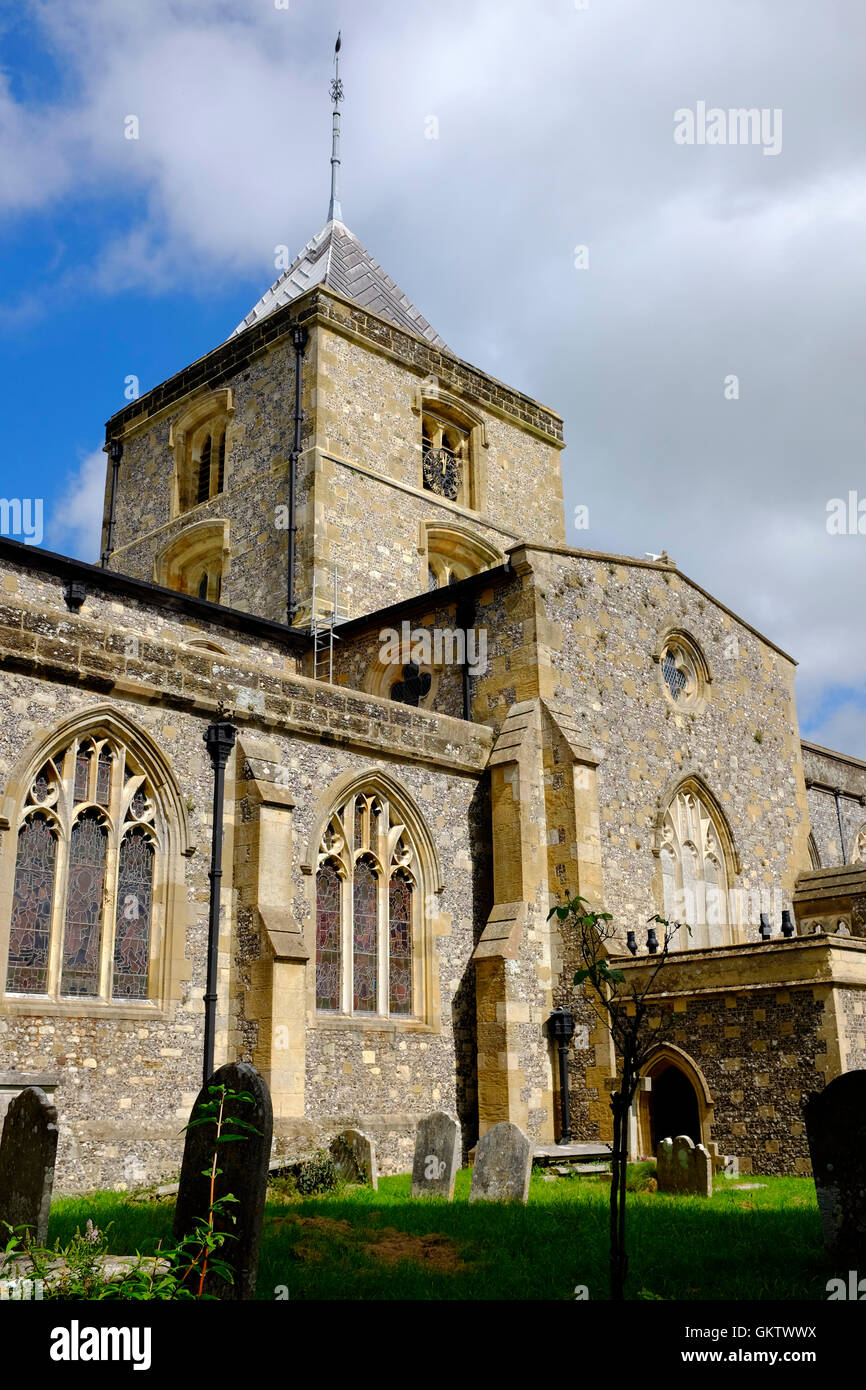Saint Nicholas Church at Arundel in West Sussex. England Stock Photo