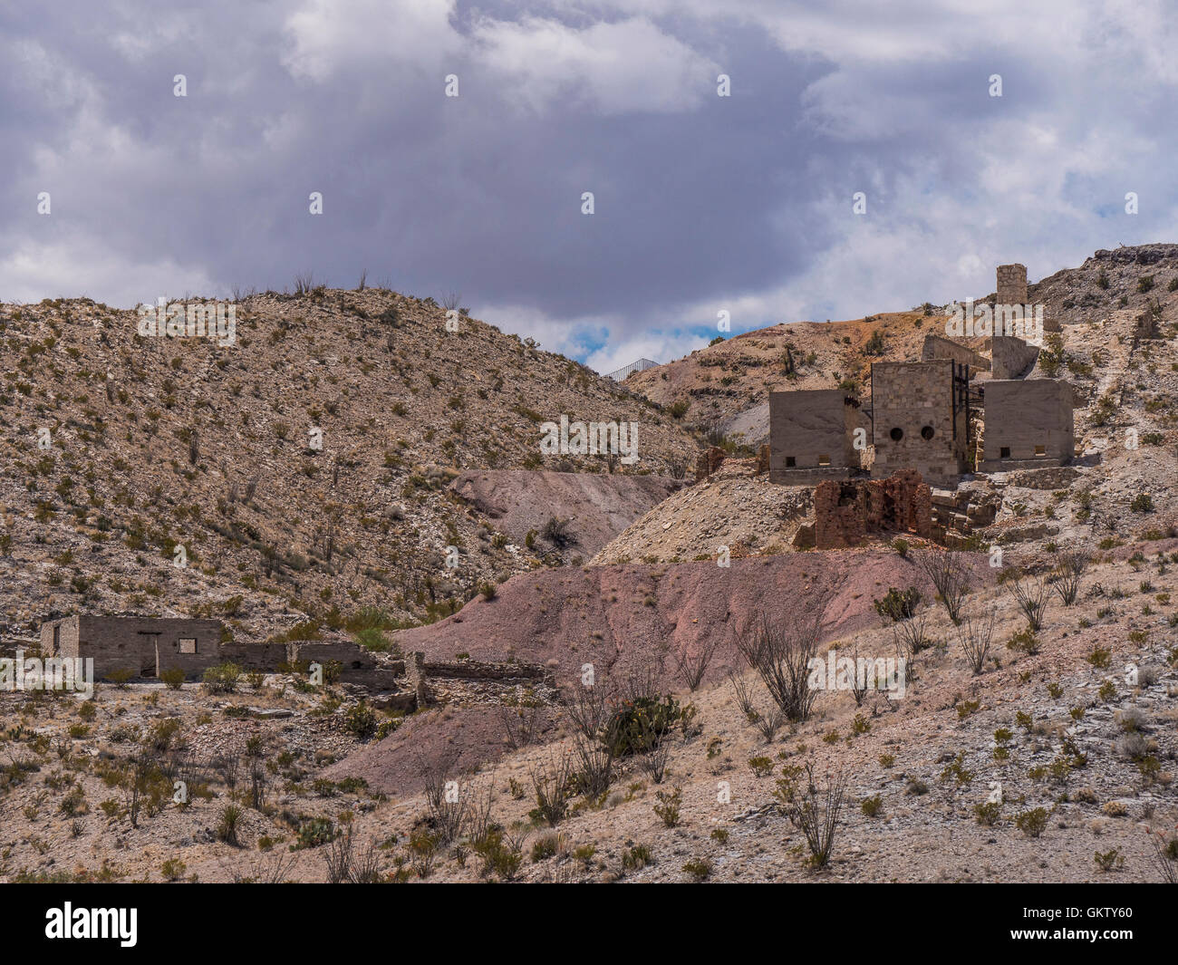 Mariscal Mine, River Road, Big Bend National Park, Texas. Stock Photo