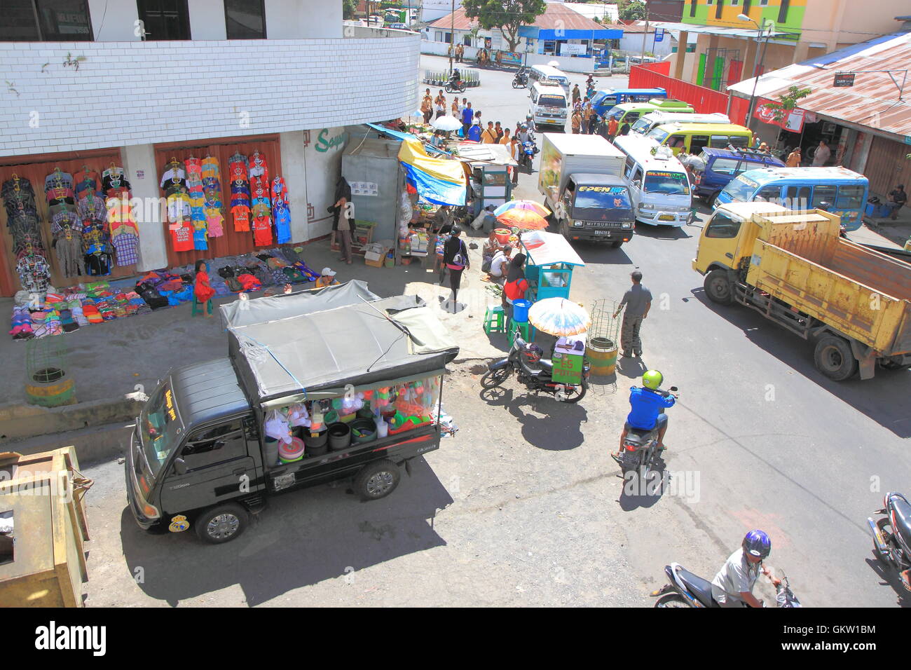 Bajawa local market in Flores Indonesia. Stock Photo