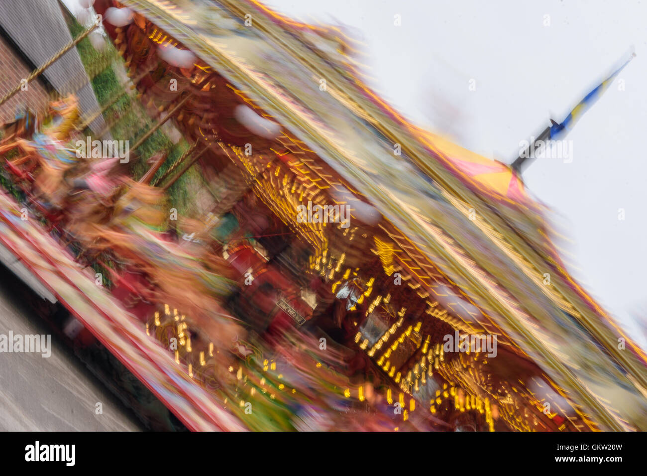 carousel merry go round fairground Stock Photo - Alamy