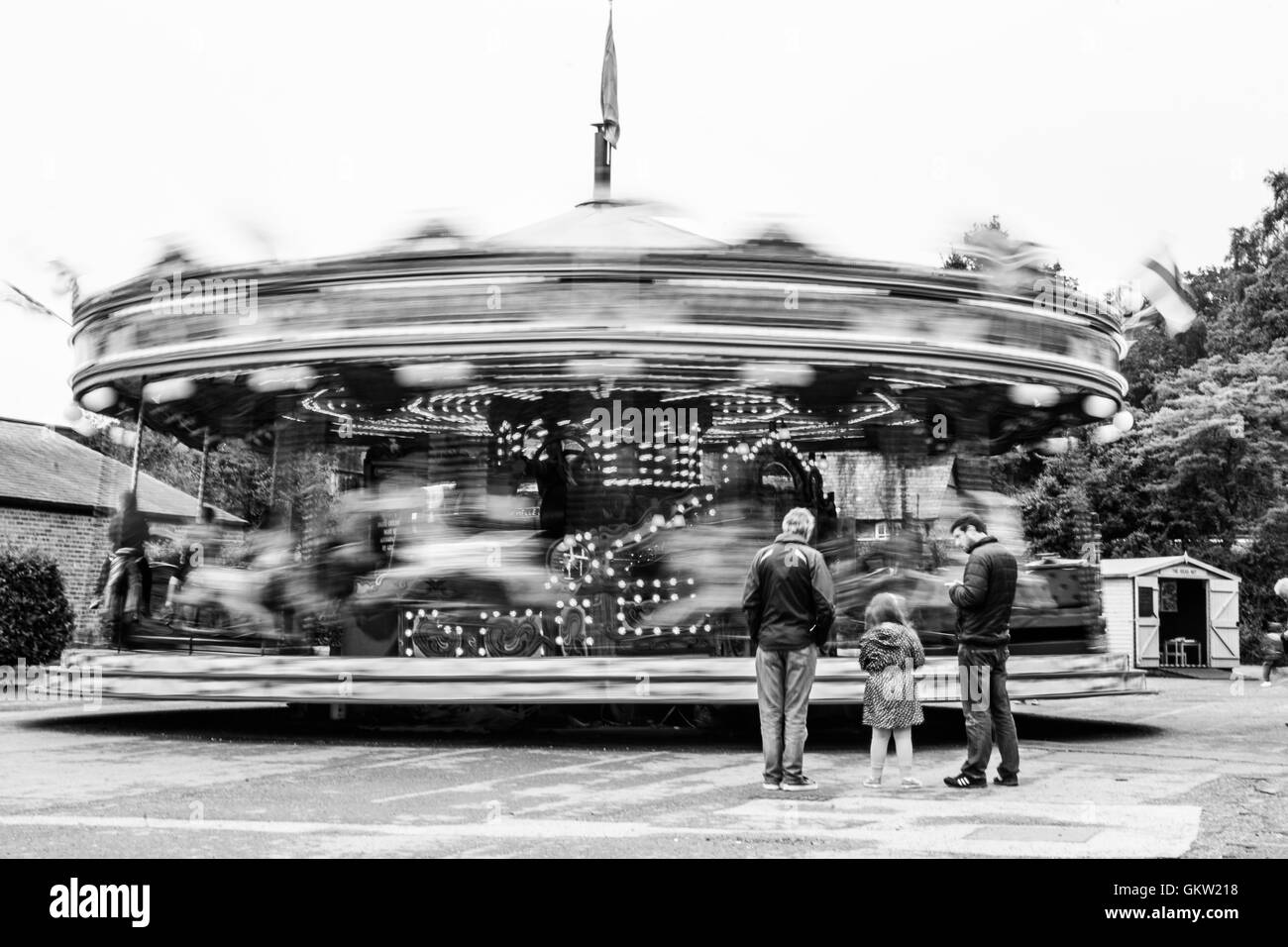 carousel merry go round fairground Stock Photo Alamy