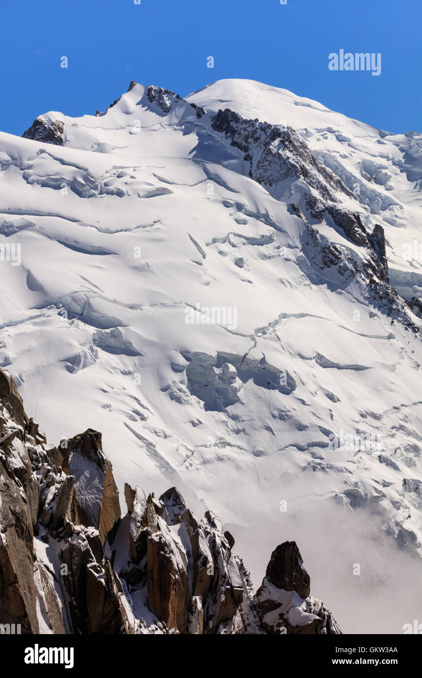Mont Blanc massif in the French Alps Stock Photo - Alamy