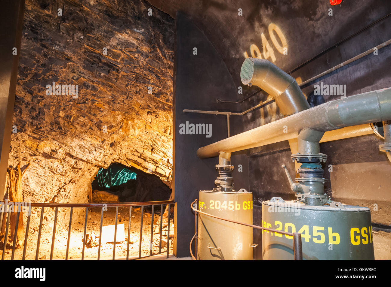 United Kingdom, Channel Islands, Jersey, The Jersey War Tunnels, Ventilation Machinery Stock