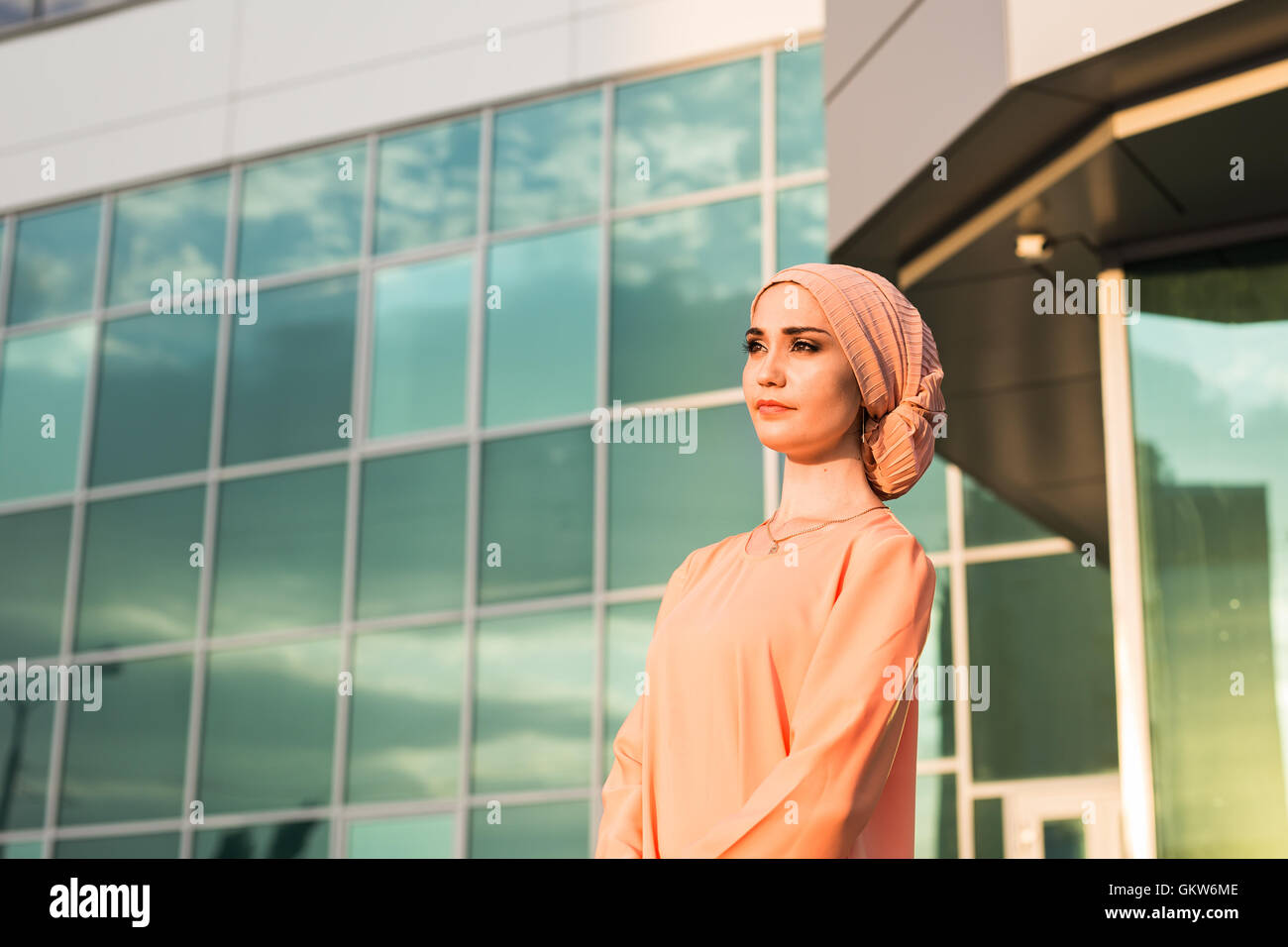 Portrait Muslim Woman wearing Hijab Stock Photo - Alamy