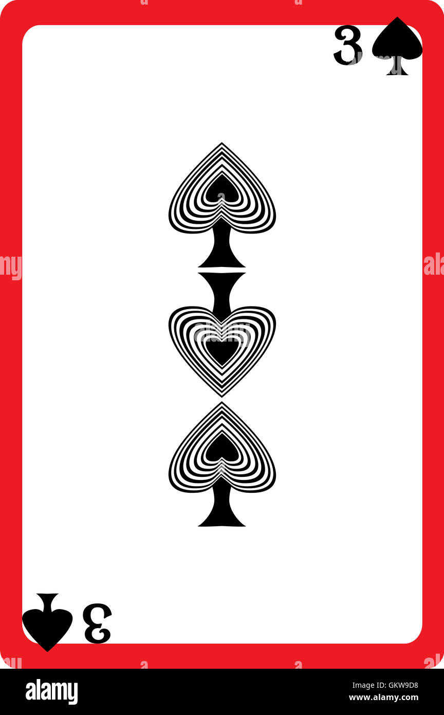 three of spades Stock Photo Alamy