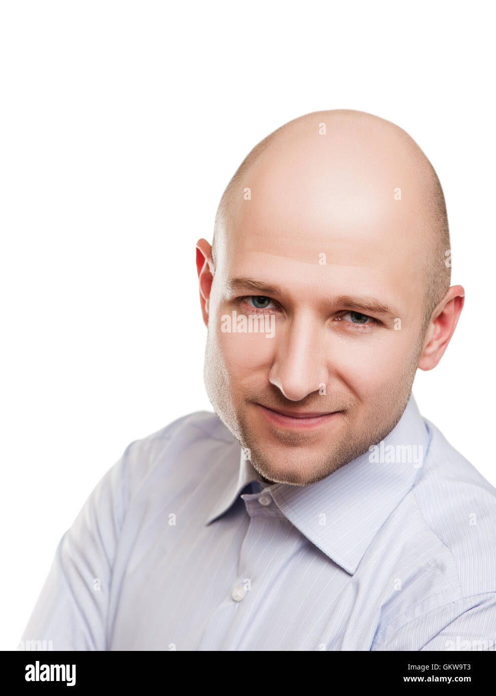 Bald man portrait Stock Photo