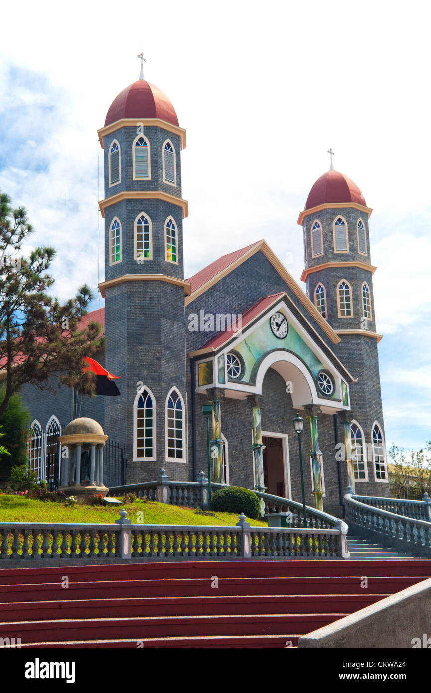 Catholic Church Zarcero Costa Rica Stock Photo