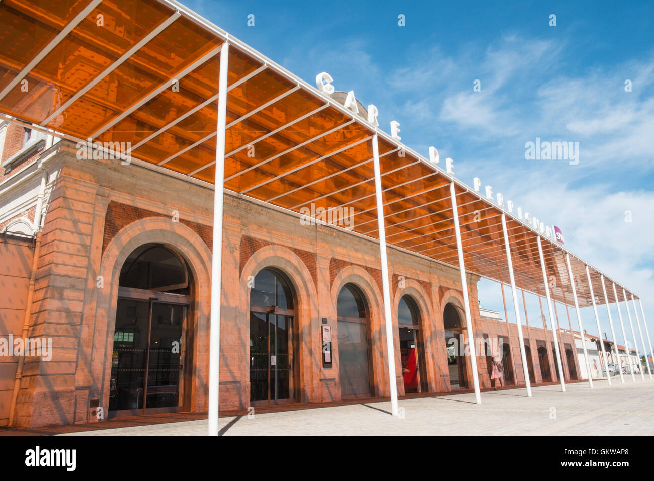 Perpignan Main Central train station, South of France.Named by painter