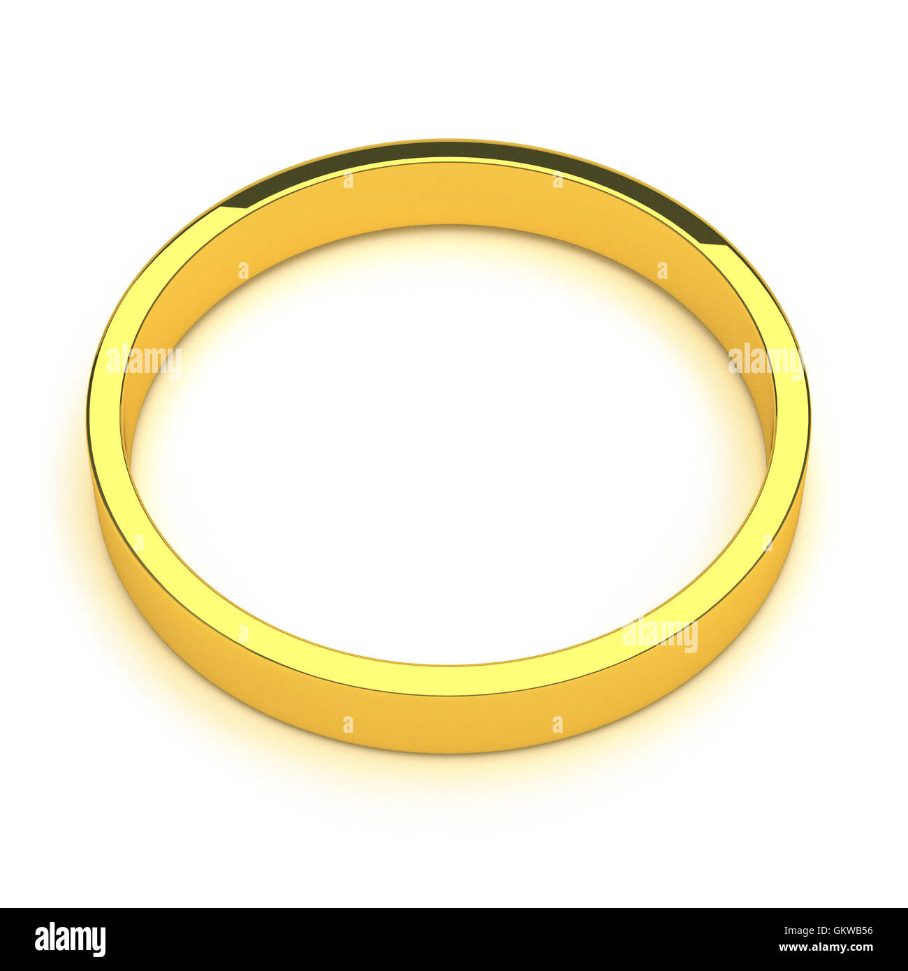 isolated gold ring Stock Photo