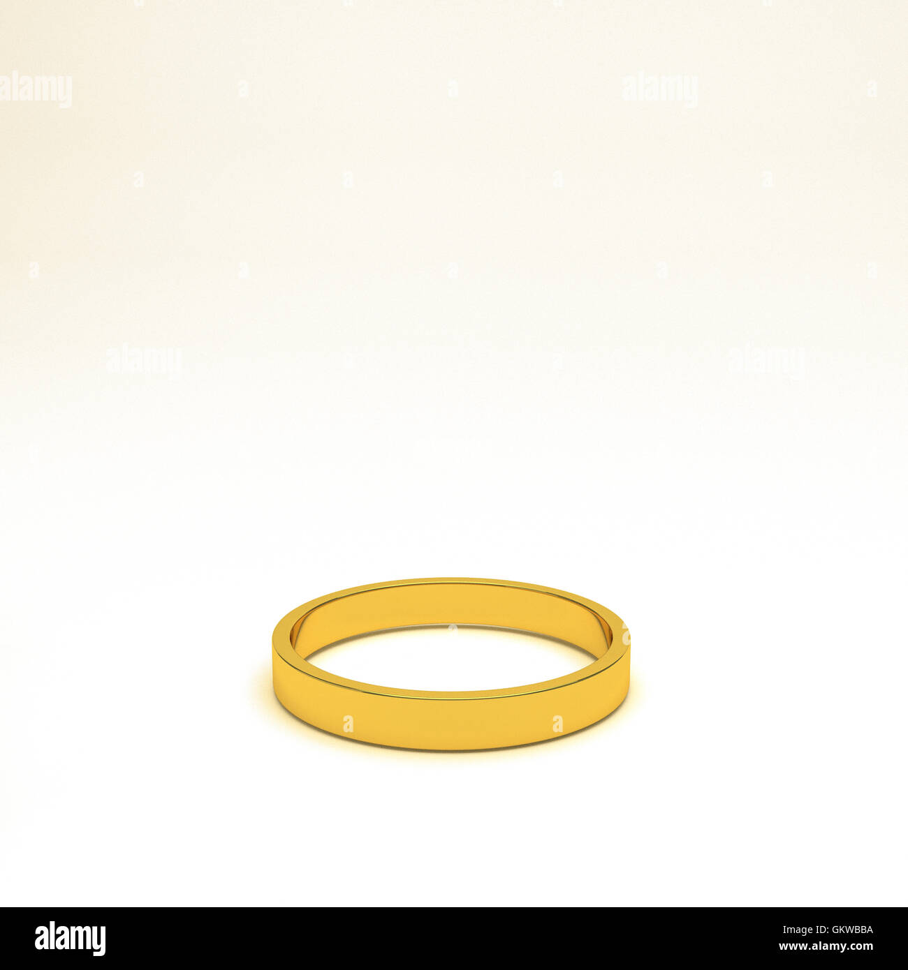 isolated gold ring Stock Photo