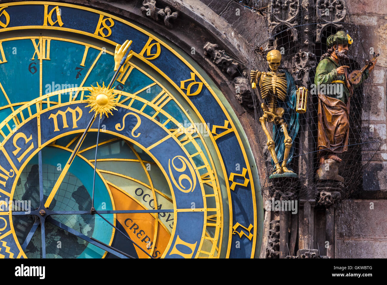 Prague Astronomical Clock Stock Photo - Alamy