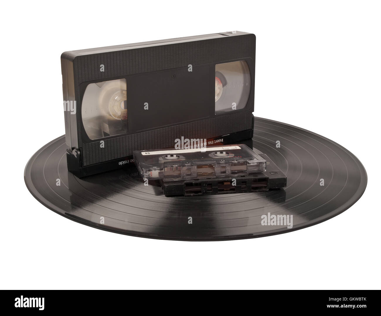 Record and tapes Stock Photo Alamy