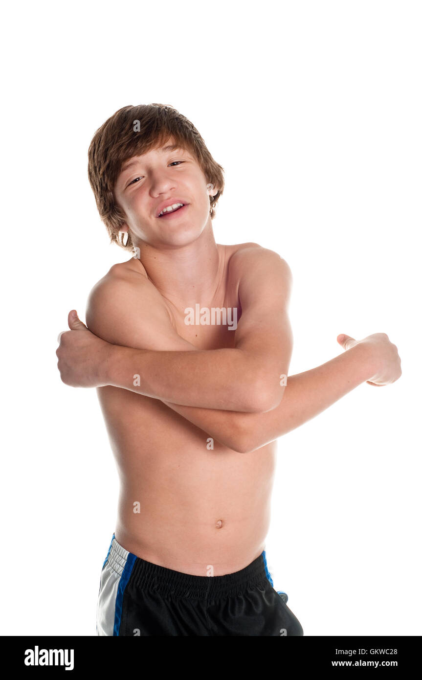 Hugging Teen Stock Photo