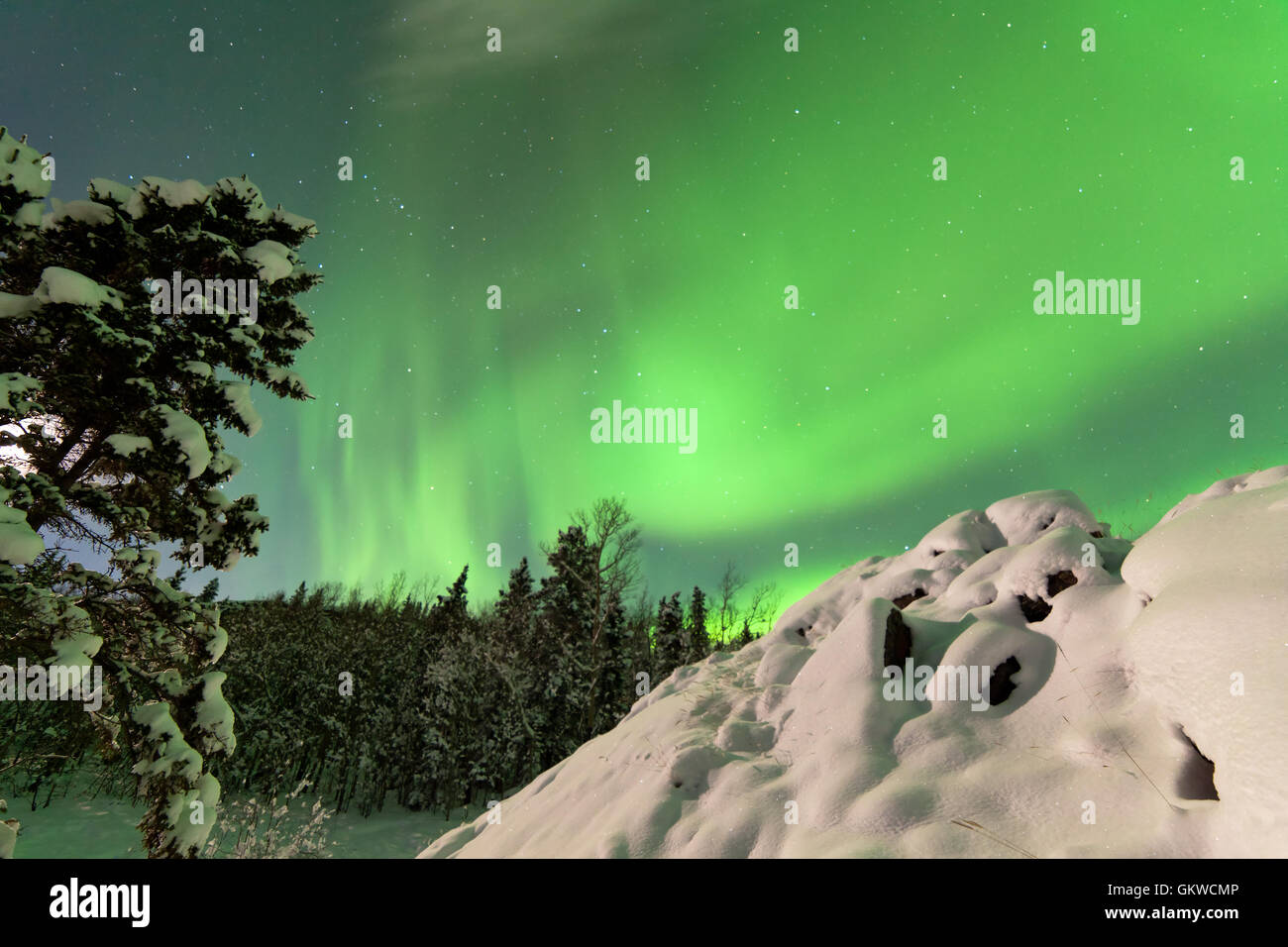 Intense Display Of Northern Lights Aurora Borealis Stock Photo - Alamy