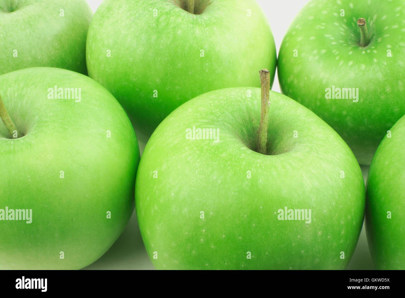 Many green apples Stock Photo