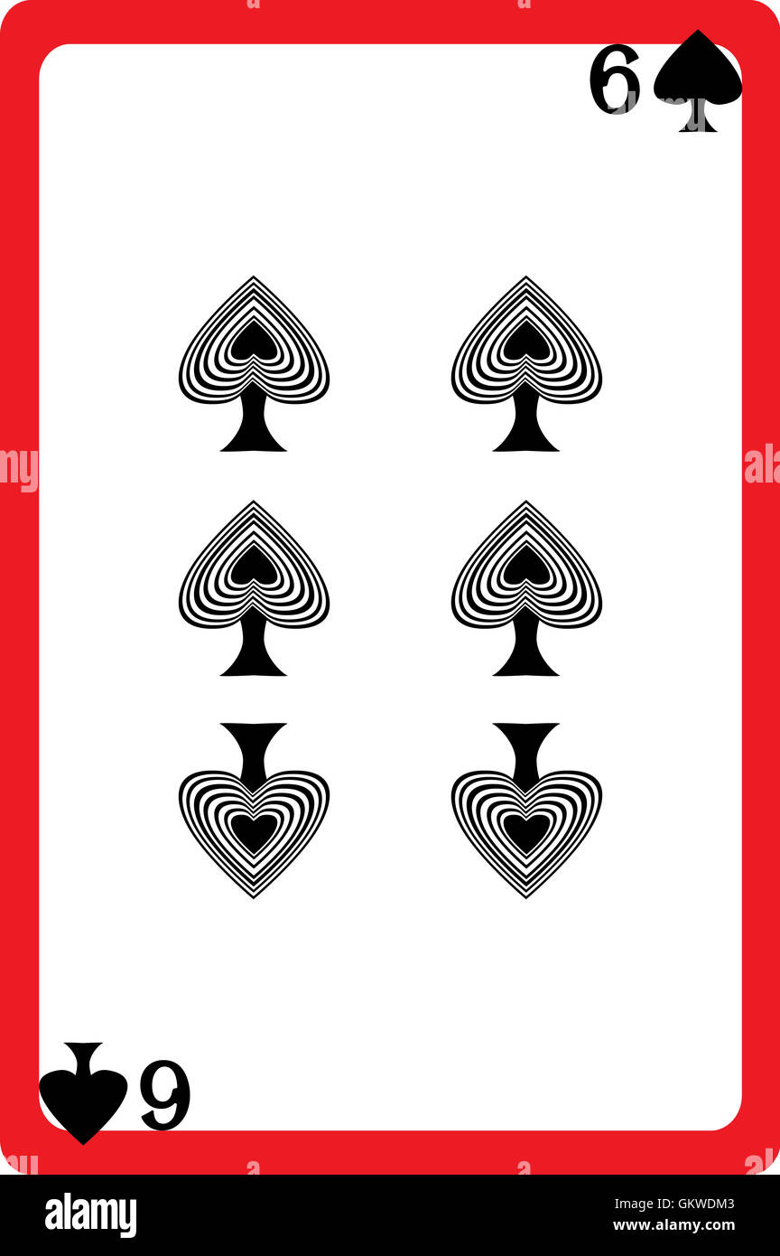 six of spades Stock Photo Alamy