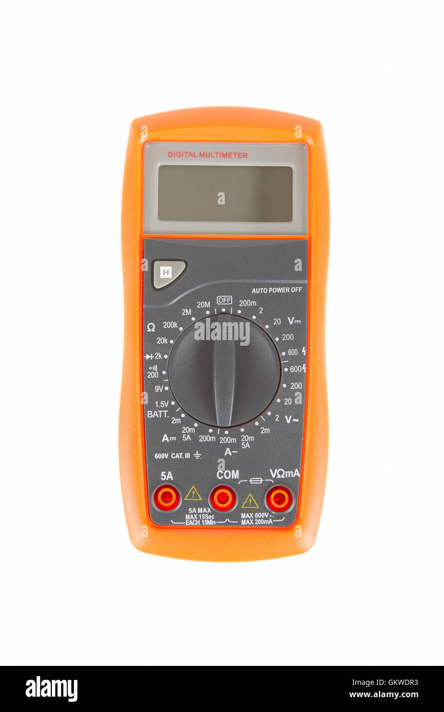Digital multimeter isolated Stock Photo Alamy