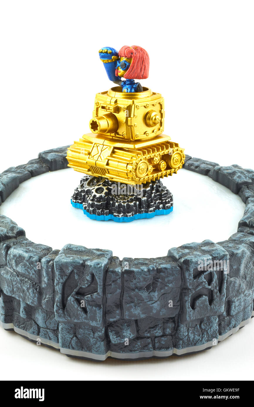 Heavy Duty Sprocket One Of The Many Characters In The Skylanders Video Game Stock Photo