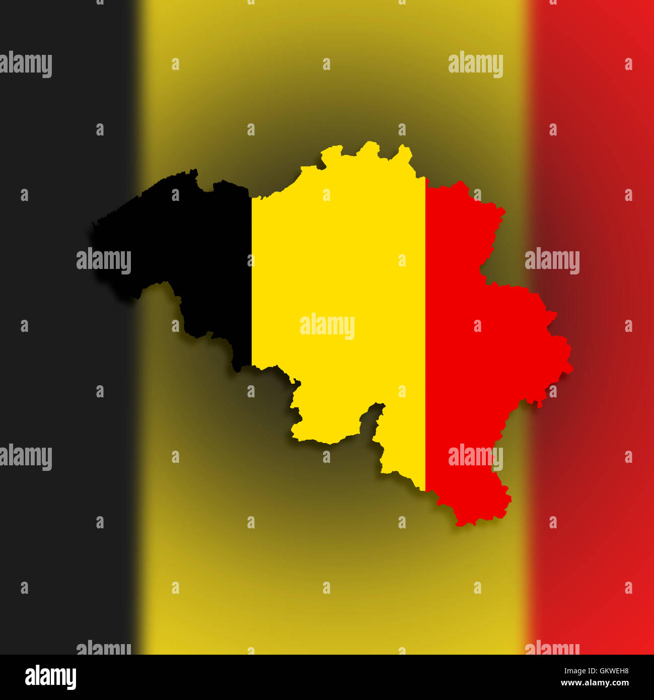 Detailed map of belgium with regions hires stock photography and images Alamy