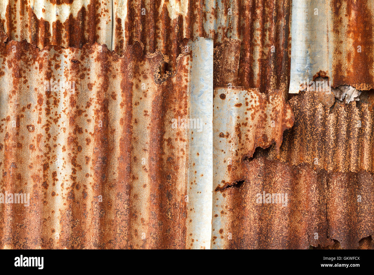 Rusty on zinc metal plate texture Stock Photo Alamy