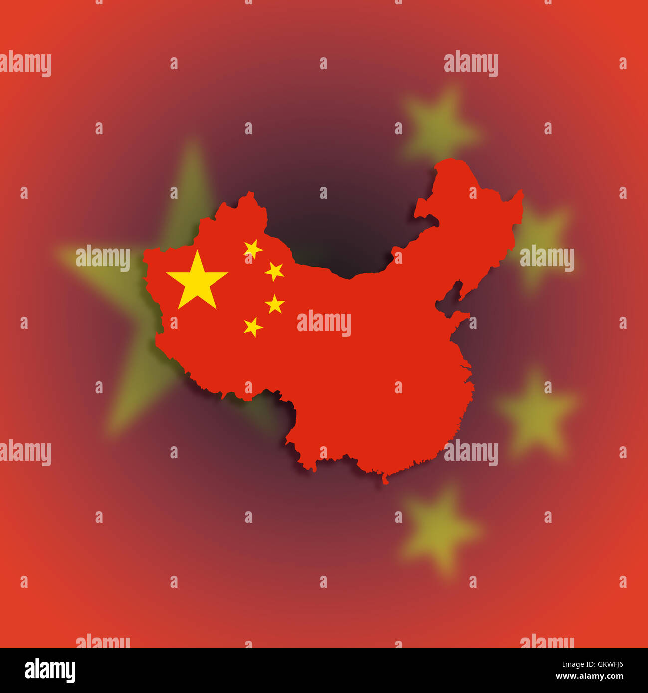 China territory flag texture hi-res stock photography and images - Alamy