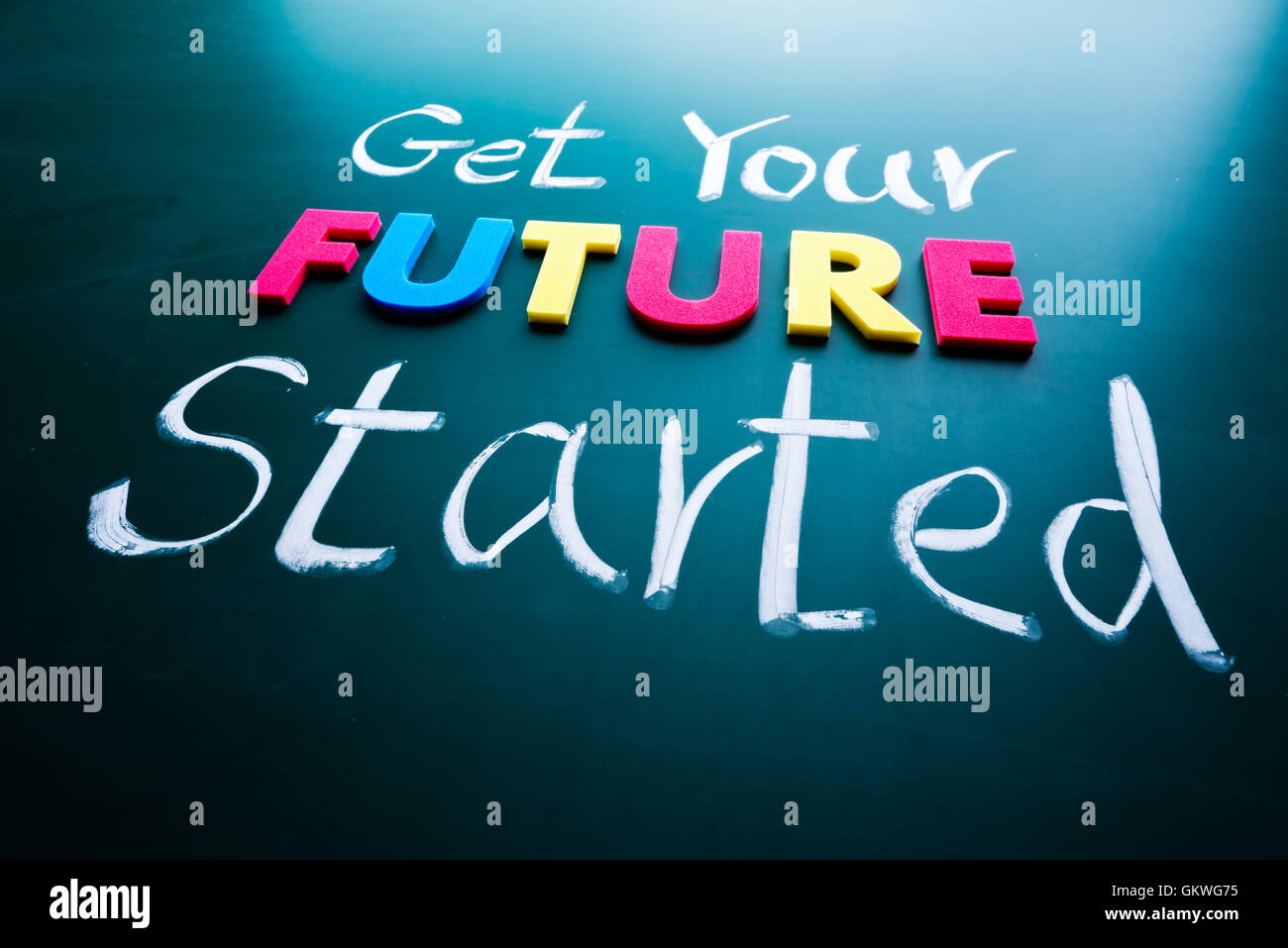 Get your future started concept Stock Photo - Alamy