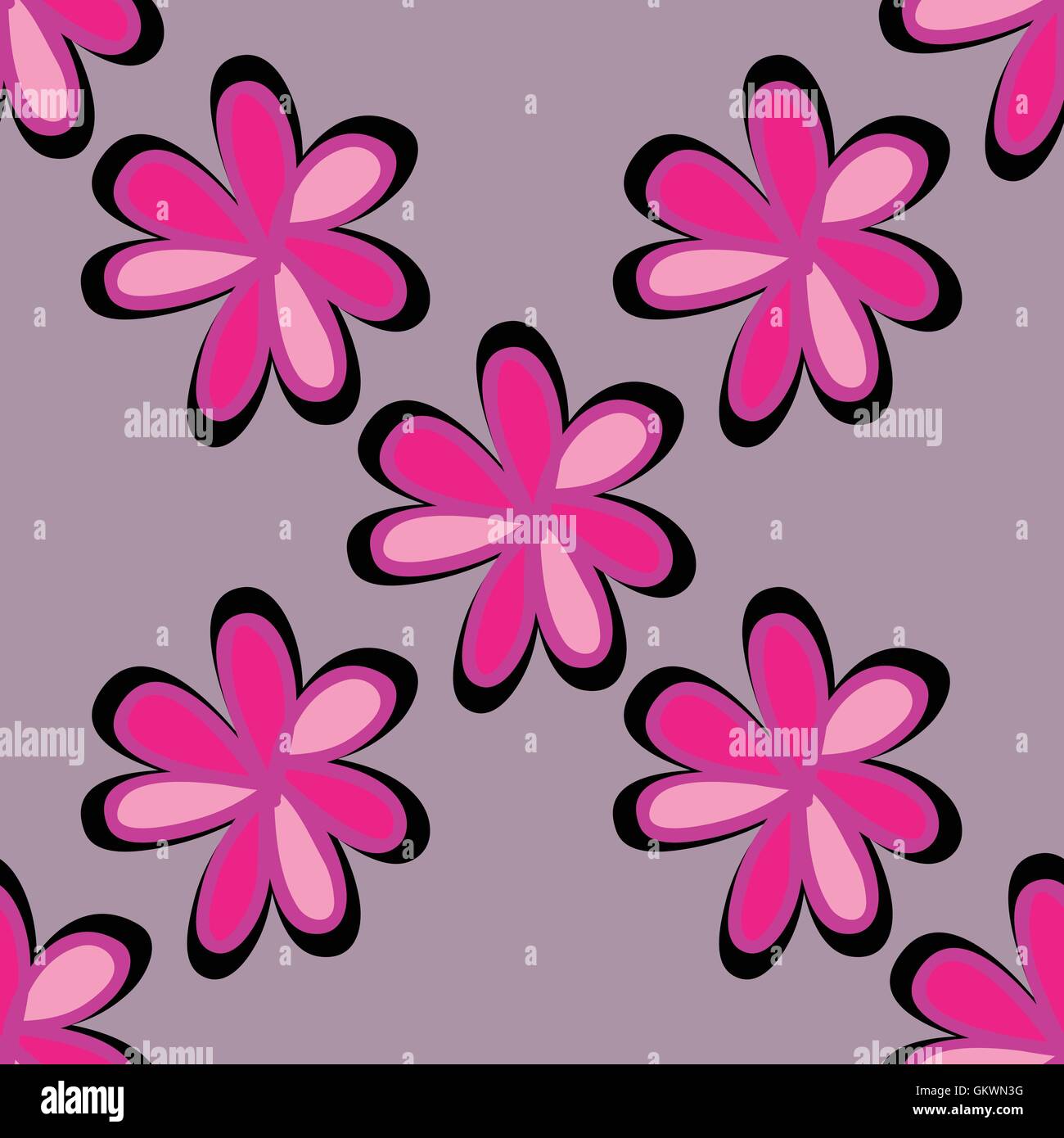 Art flower seamless pattern on the background Stock Vector Image & Art ...