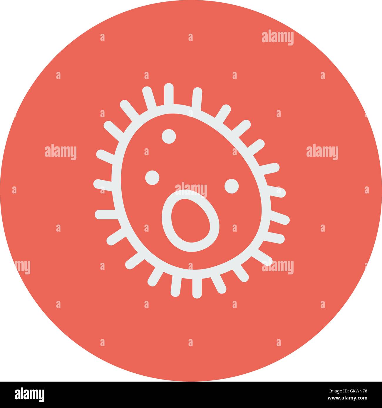 Bacteria thin line icon Stock Vector Image & Art - Alamy