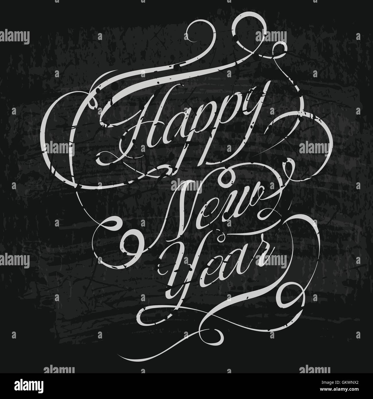 Happy New Year retro background Stock Vector Image & Art - Alamy