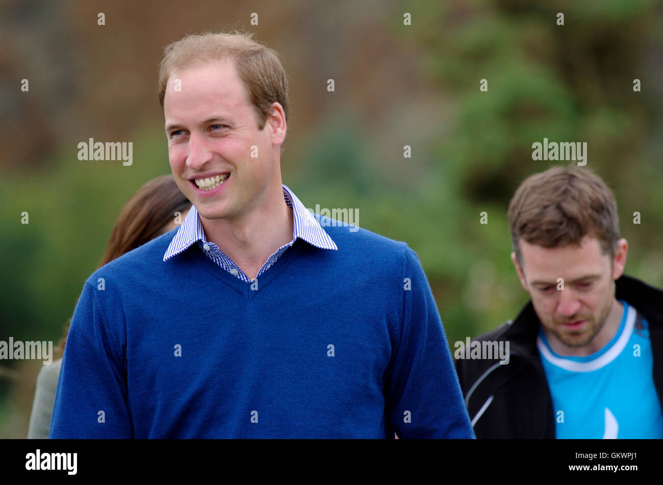Duke of Cambridge at Start of Anglesey Ultra Marathon, Stock Photo