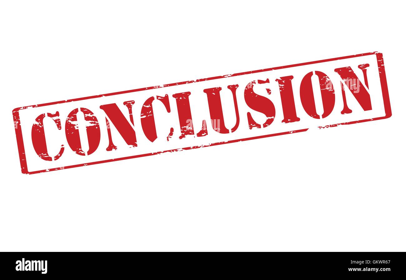 Conclusion Stock Vector Image Art Alamy