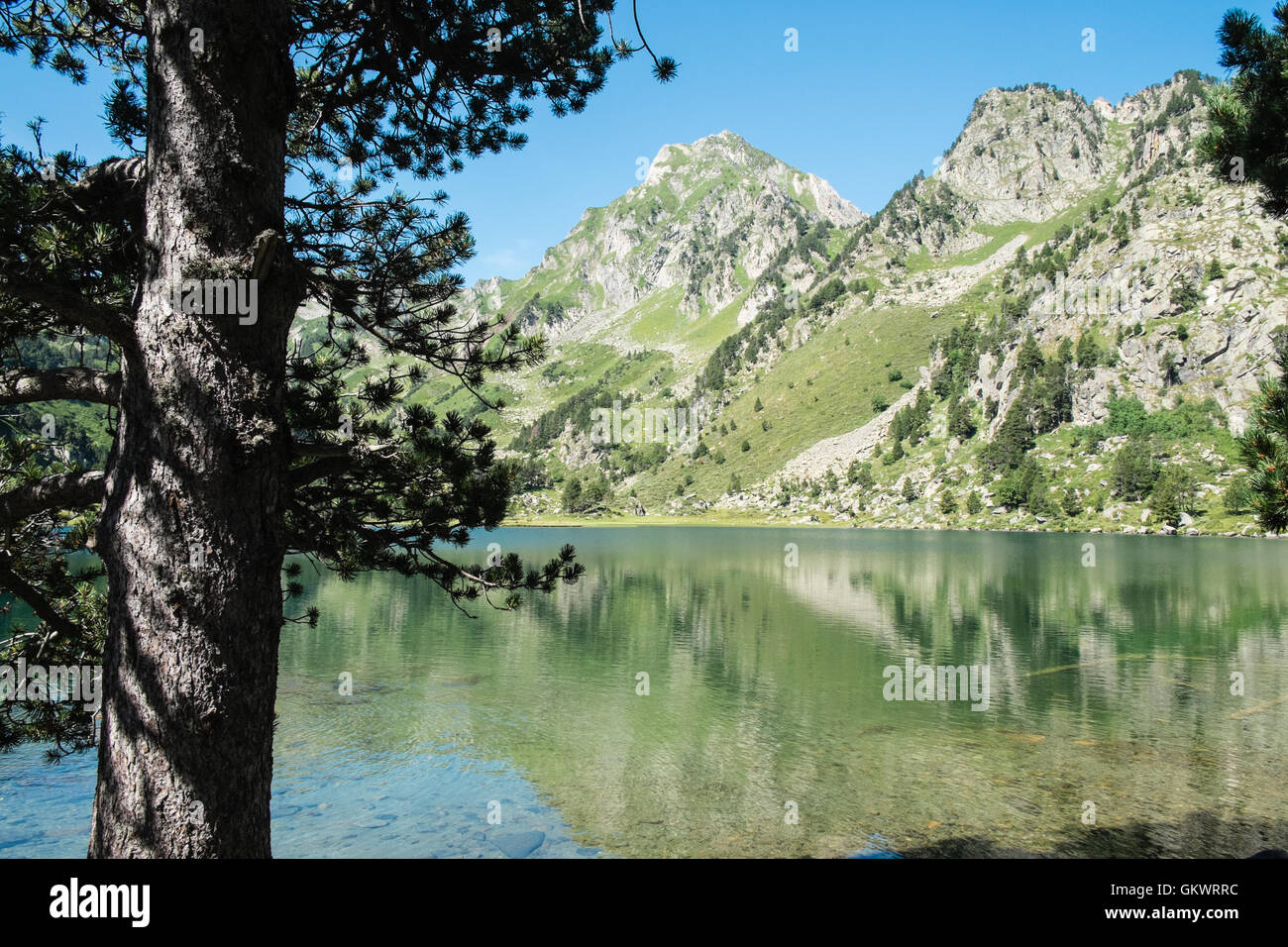 Summer hiking in Ariege area of Pyrenees,South of France. Hiking to ...