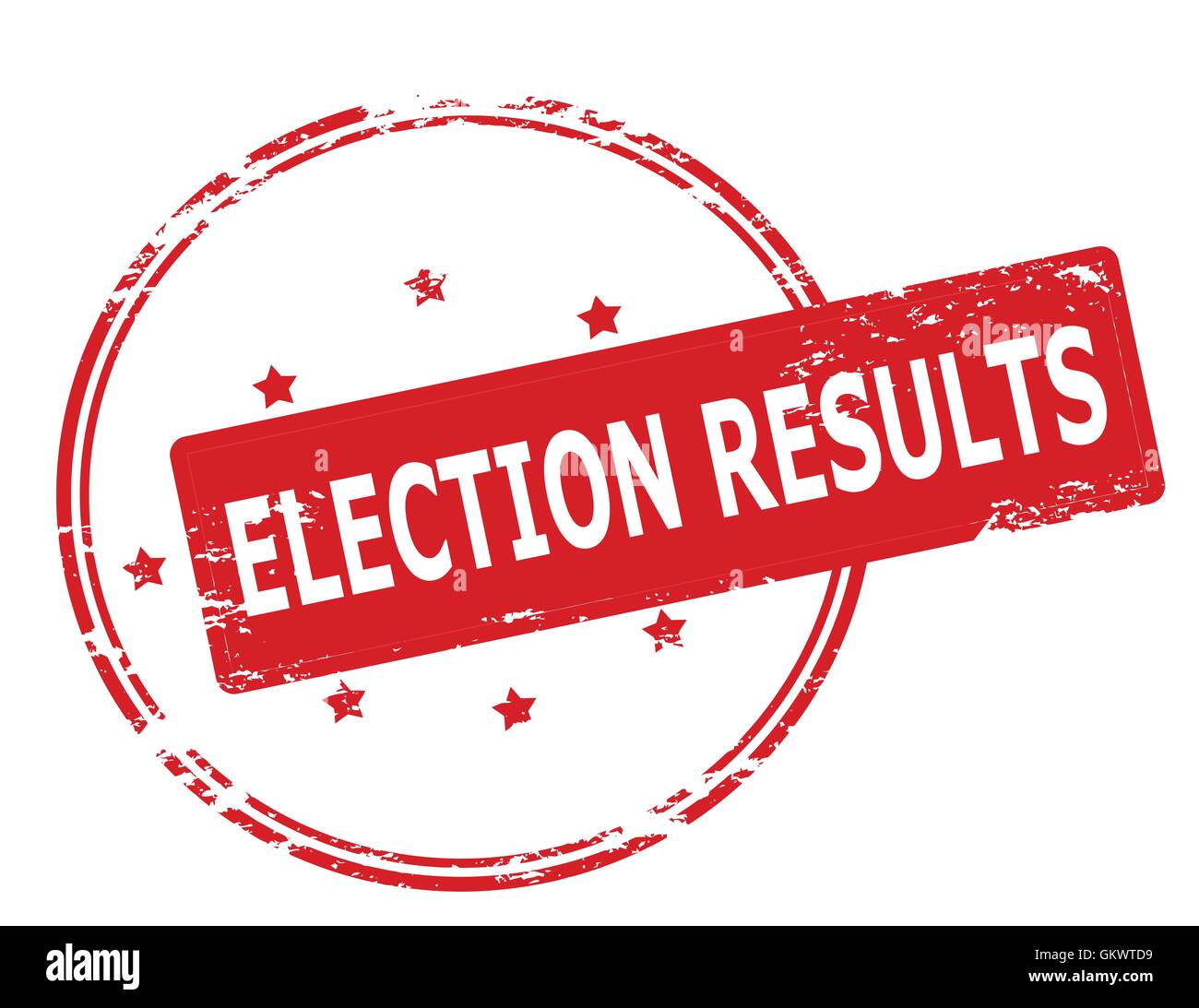 Election results Stock Vector