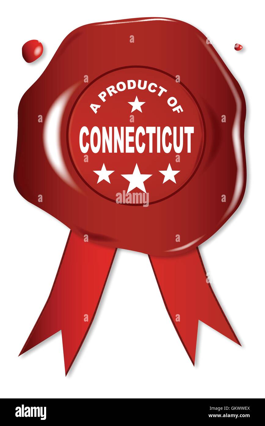 A Product Of Connecticut Stock Vector