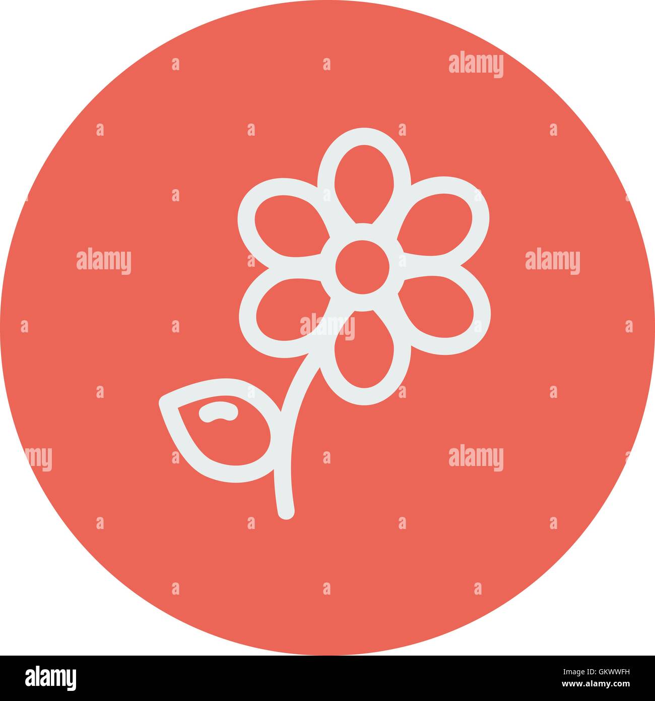 Flower thin line icon Stock Vector Image & Art - Alamy