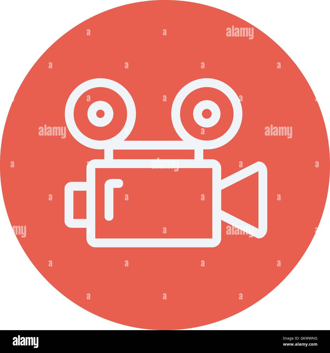 Cinematography thin line icon Stock Vector