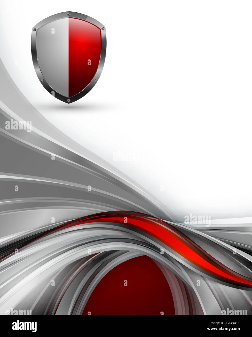 abstract vector template with shield Stock Vector Image & Art - Alamy