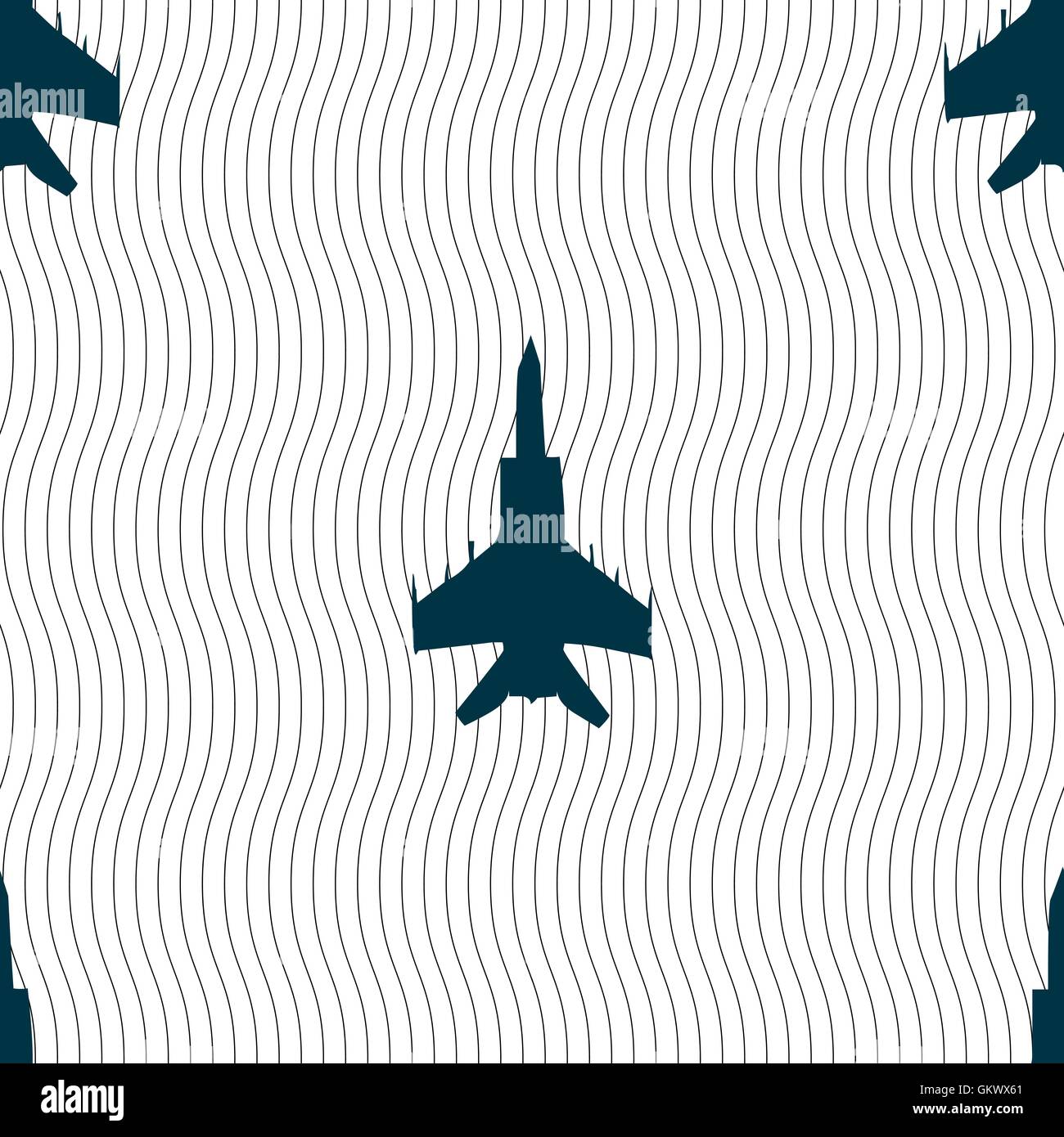 fighter icon sign. Seamless pattern with geometric texture. Vector ...
